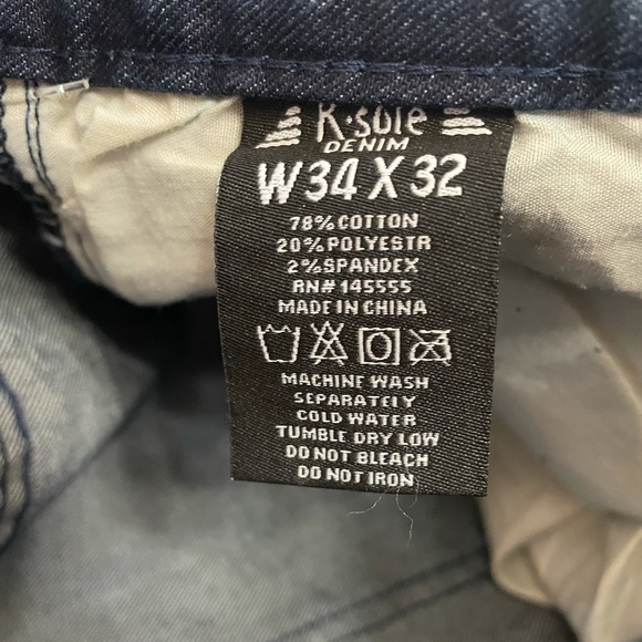 RSole Bleached Frayed Jean 34x32 - Picture 2 of 5